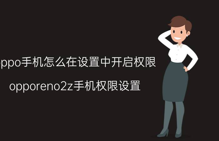 oppo手机怎么在设置中开启权限 opporeno2z手机权限设置？